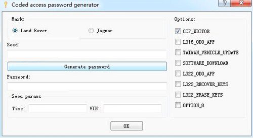JLR Code Access Password Generator (Unlimited Token)