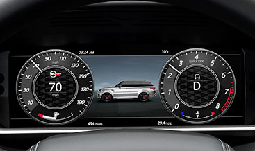 Range Rover Sport SVR skin for instrument cluster