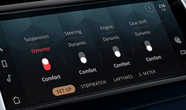 Velar Configurable Dynamic Mode